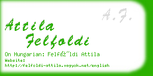 attila felfoldi business card